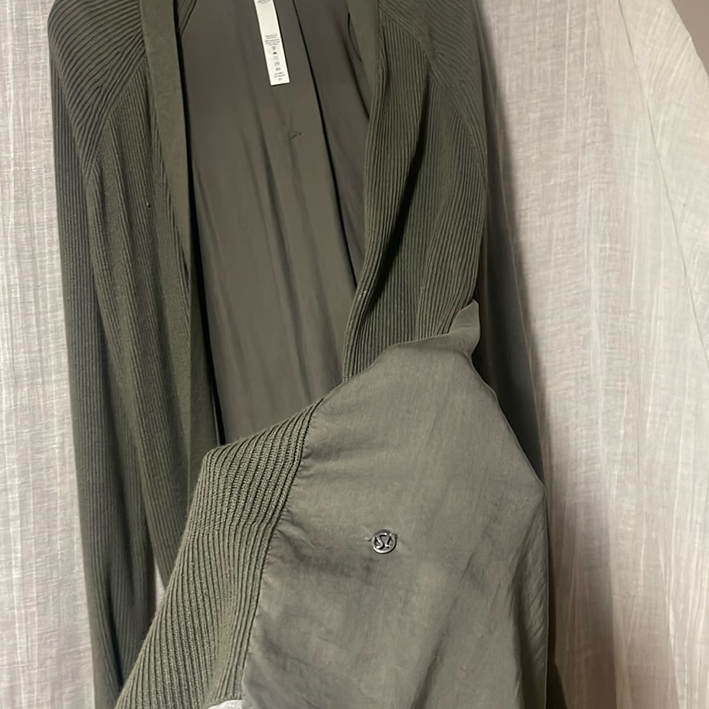 Lululemon Athletica Green Cardigan